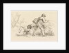 Study Sheet with a sleeping woman and an angler by Jacob Ernst Marcus