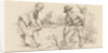 Study Sheet with wood Firewood-gatherer and a man with saw by Jacob Ernst Marcus