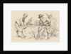Study Sheet with wood Firewood-gatherer and a man with saw by Jacob Ernst Marcus