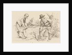 Study Sheet with wood Firewood-gatherer and a man with saw by Jacob Ernst Marcus