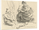 Milking woman by Jacob Ernst Marcus