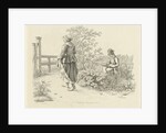Artist and a peasant girl by Jacob Ernst Marcus
