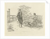 Artist and a peasant girl by Jacob Ernst Marcus
