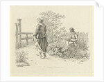 Artist and a peasant girl by Jacob Ernst Marcus