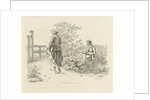 Artist and a peasant girl by Jacob Ernst Marcus