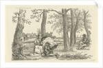 Figures among trees by Jacob Ernst Marcus