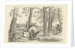 Figures among trees by Jacob Ernst Marcus