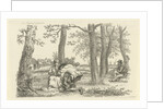 Figures among trees by Jacob Ernst Marcus