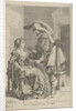 Man offers woman a coin by Cornelis Danckerts