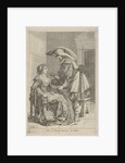 Man offers woman a coin by Cornelis Danckerts