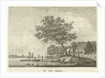 River view from the shore of the IJssel The Netherlands by Carel Frederik Bendorp I