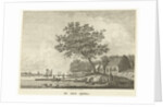 River view from the shore of the IJssel The Netherlands by Carel Frederik Bendorp I
