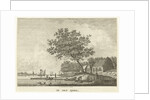 River view from the shore of the IJssel The Netherlands by Carel Frederik Bendorp I