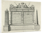 Table of tidal water of the Meuse and the Goereese Gat The Netherlands by Jan Caspar Philips