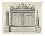 Table of tidal water of the Meuse and the Goereese Gat The Netherlands by Jan Caspar Philips