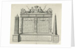 Table of tidal water of the Meuse and the Goereese Gat The Netherlands by Jan Caspar Philips
