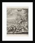 King Saul plunges in his sword by Jan Lamsvelt