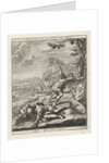 King Saul plunges in his sword by Jan Lamsvelt