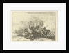 Battlefield Scene with riders by Reinier & Josua Ottens