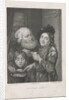 Two boys eating and an old man by Johannes Philippus Lange