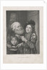 Two boys eating and an old man by Johannes Philippus Lange