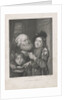 Two boys eating and an old man by Johannes Philippus Lange