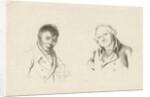 Portraits of Daniel Dupré and Christiaan Welmeer by Hendrik Willem Caspari