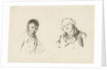 Portraits of Daniel Dupré and Christiaan Welmeer by Hendrik Willem Caspari