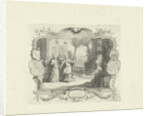 Vignette on the marriage of William de Neve Abrahamsz. and Geertruide de Bruin by Jan Caspar Philips