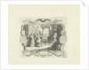 Vignette on the marriage of William de Neve Abrahamsz. and Geertruide de Bruin by Jan Caspar Philips
