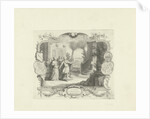 Vignette on the marriage of William de Neve Abrahamsz. and Geertruide de Bruin by Jan Caspar Philips