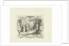 Vignette on the marriage of William de Neve Abrahamsz. and Geertruide de Bruin by Jan Caspar Philips