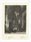Service in a monastery by Johannes Bosboom