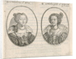 Portraits of two courtesans by Crispijn van de Passe II
