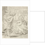 Lute playing lord and lady by Bernhard Schreuder