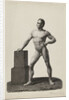 Academy Study standing naked man by Johannes Philippus Lange