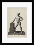 Academy Study standing naked man by Johannes Philippus Lange
