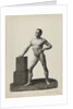 Academy Study standing naked man by Johannes Philippus Lange