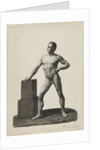 Academy Study standing naked man by Johannes Philippus Lange