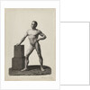 Academy Study standing naked man by Johannes Philippus Lange