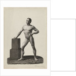 Academy Study standing naked man by Johannes Philippus Lange