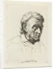 Portrait of an old man with eyes closed by Jean Zacherie Mazel