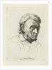 Portrait of an old man with eyes closed by Jean Zacherie Mazel