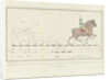 Horse step trot with distances yardstick by Johannes le Francq van Berkhey