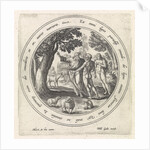 The Temptation of Adam and Eve in paradise by Philips Galle