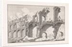Ruins of the colosseum in Rome Italy by Bonaventura van Overbeek