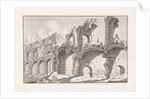 Ruins of the colosseum in Rome Italy by Bonaventura van Overbeek