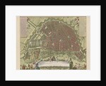 Hand-colored Map of Amsterdam by Nicolaes Visscher I