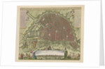Hand-colored Map of Amsterdam by Nicolaes Visscher I