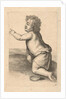 Half Nude child with a saucer by Frederik de Wit